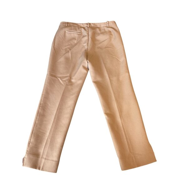 Talbots Hampshire Womens Dress Pants Size 12 Tan Career Corpcore Academia - Picture 2 of 13